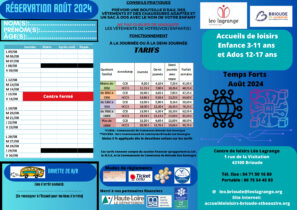 flyer Aout 2024 temps fort